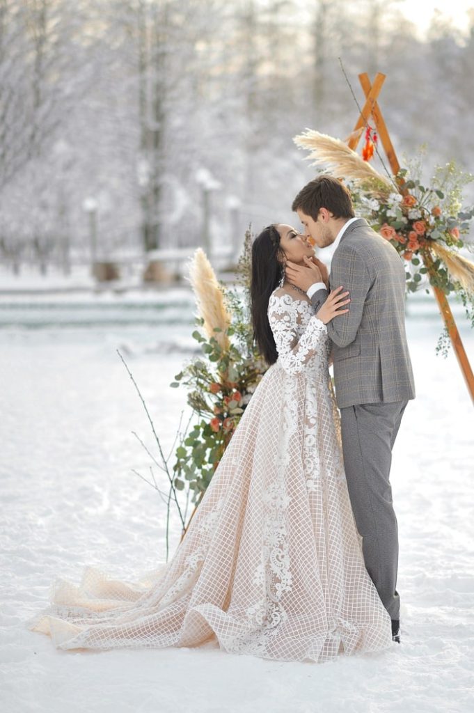 Winter bruiloft