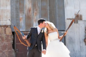 scope shooting bij weddingfair bruidspaar