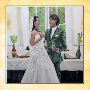 neetje live schilderen live painting op jouw bruiloft bij weddingfair