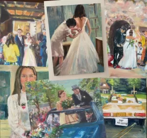 portrettenenmeer.com live wedding painting