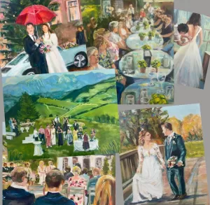 portrettenenmeer.com live wedding painting