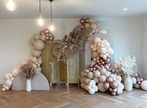 milri verhuur van ballonnen, backdrops en springskussens voor jouw bruiloft