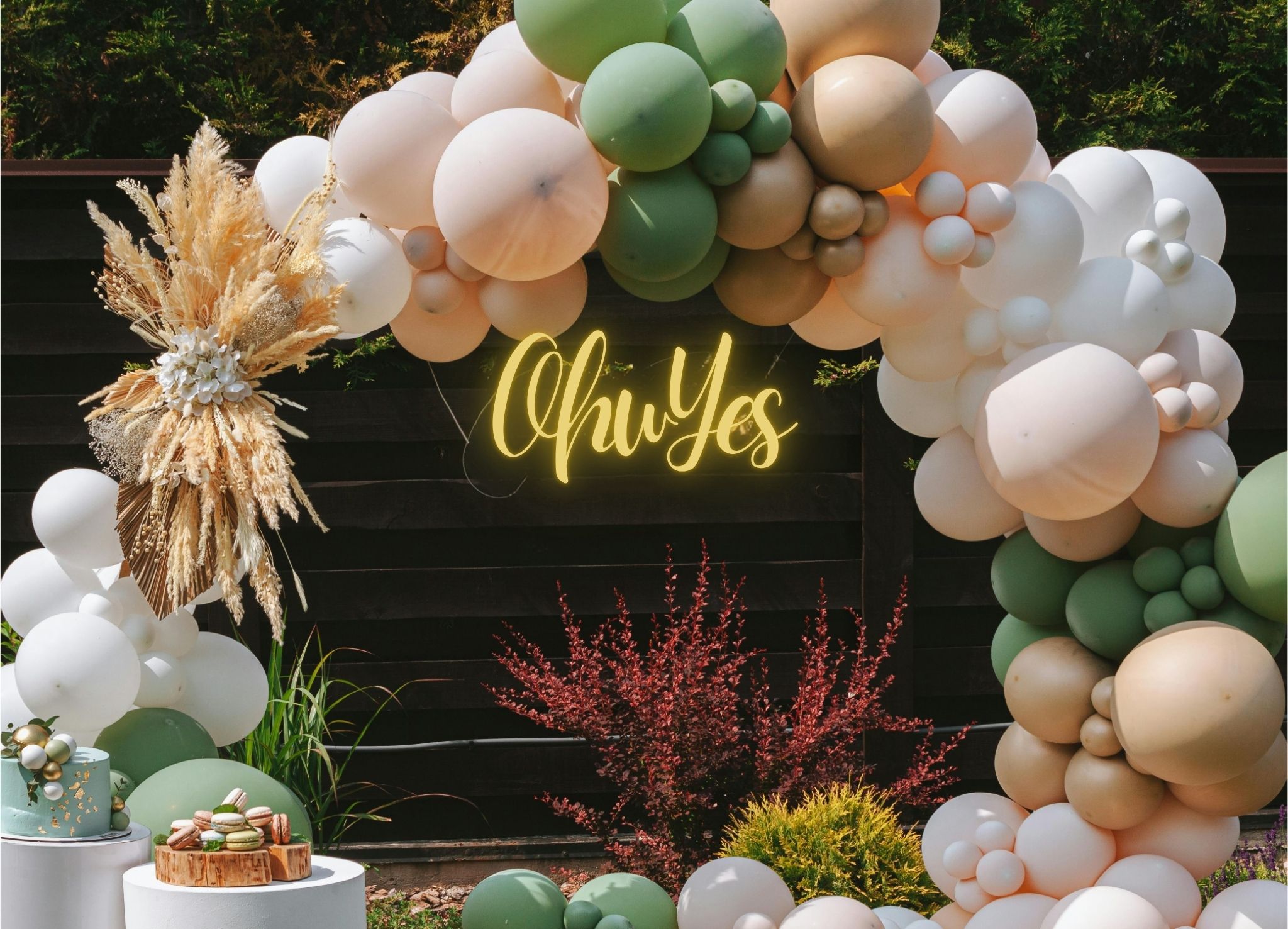 milri verhuur van ballonnen, backdrops en springskussens voor jouw bruiloft