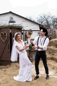 Bruiloft op het platteland styling