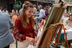 Jenny art live painter bruiloft