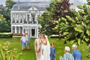 Jenny art live painter bruiloft