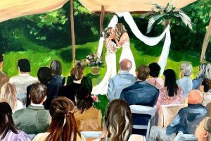 Jenny art live painter bruiloft