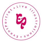 live illustrator bruiloft